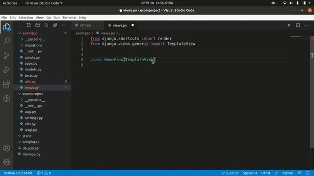 Ecommerce Site using Django Framework | Part 1 | Django Project Setup