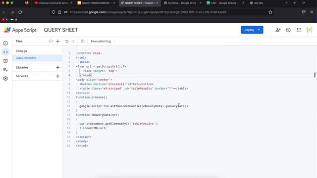 Google Apps Script | How To Get Values From A @Google Sheet