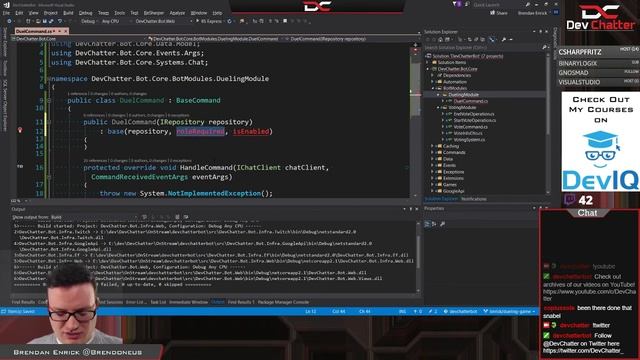 Coding Live in C# and JavaScript - Chat Bot Duels - Ep 104