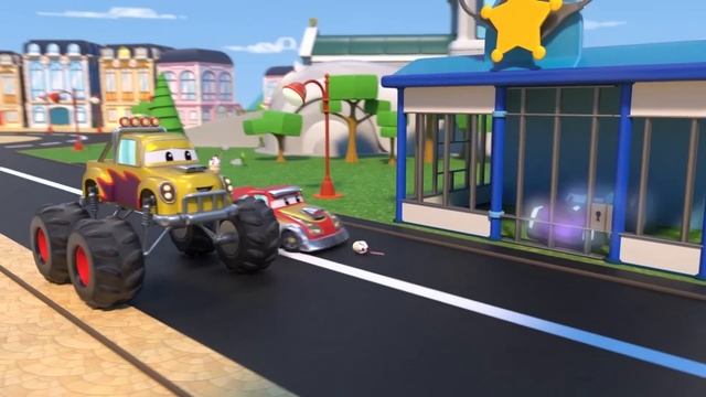 EVIL ROBOT Freezes The RESCUE TEAM! Help, SUPER FIRETRUCK! - Robot & Fire Truck Transform