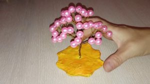 Дерево счастья из бусин//Легко и просто