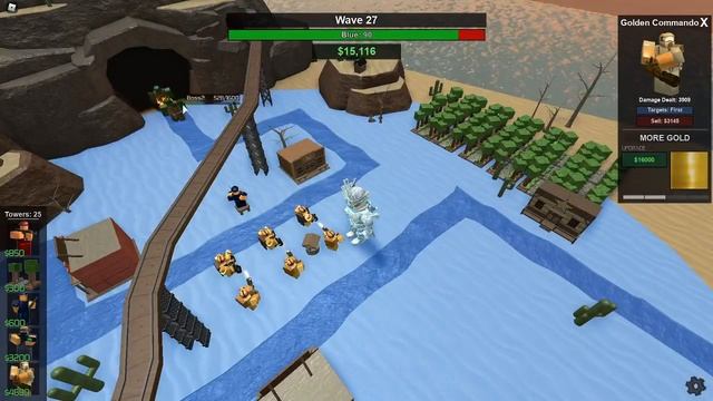 [ROBLOX] Tower Battles Golden Commando Loadout смотреть онлайн