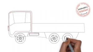 Как нарисовать камаз