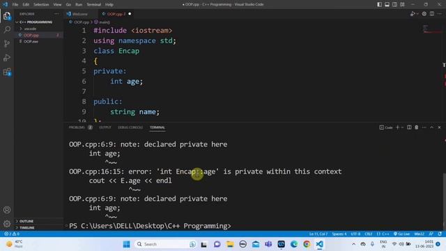 C++ Encapsulation | Learn Coding