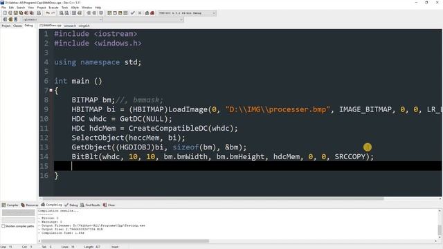 How to use BitBlt Function in C/C++ | Draw any Image on Desktop (Or anywhere) | Easy Programming