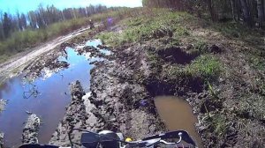 YAMAHA TW200 & YAMAHA PW80. ГРЯЗЬ И ЛУЖИ. КАТАЕМСЯ С СЫНОМ