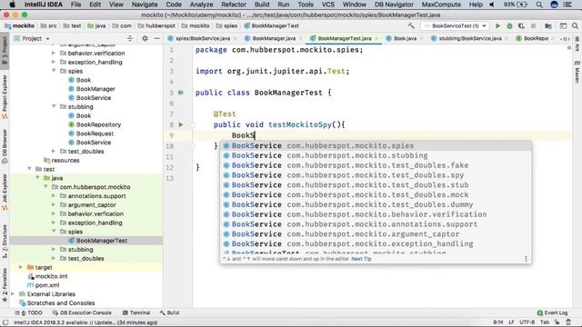 Mockito 3 - Creating a Spy using annotations смотреть онлайн