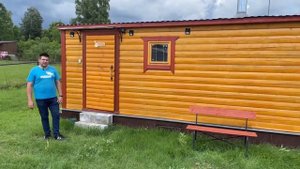 Мобильная перевозная баня с доставкой на участок. Обзор на баню, спустя 2 года эксплуатации.