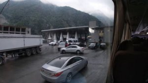 Переход границы с Грузией на автобусе из Владикавказа. Верхний Ларс