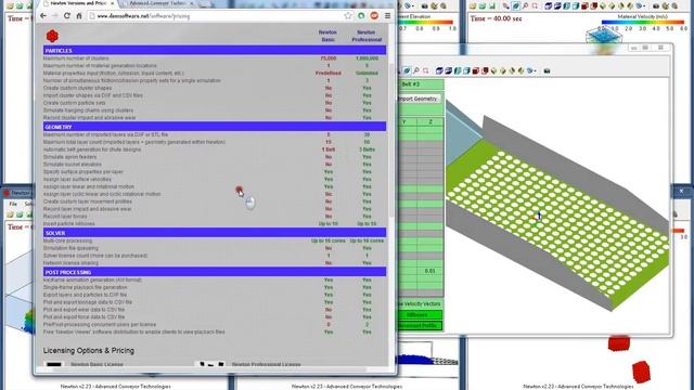 Newton DEM Tutorial 1.1 - Newton Features