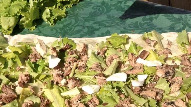 рулет из лаваша с тунцом