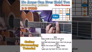No Arms Can Ever Hold You - Chris Norman guitar chords w/ lyrics & strumming tutorial l