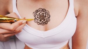 Как самому нарисовать мехенди ♡ Цветок/Mandala ♡ henna tatoo