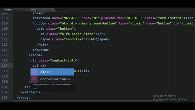 Contact Us Page Design using Html CSS Bootstrap | HTML Responsive Web Page Design