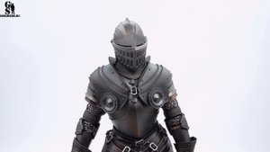 Черный рыцарь - фигурка средневекового воина от Coomodel в масштабе 1/6: обзор