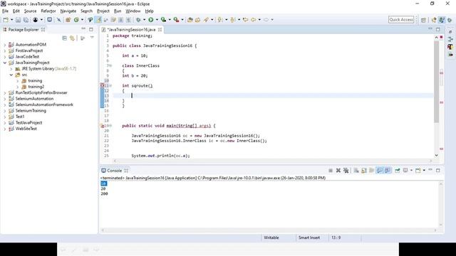 Java #16  - Java Inner Class