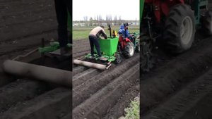Посадка картофеля японский минитрактор