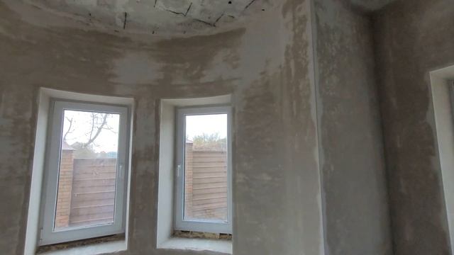 Механизированная штукатурка полукруги