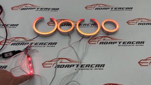 Ангельские глазки для Honda Accord 7 2002-2008 RGB-BT(яркость габаритов, 16 цветов)