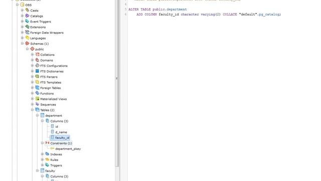 PostgreSQL pgAdmin 4 - Foreign Key смотреть онлайн