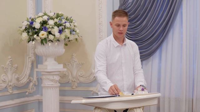 Регистрация во Дворце бракосочетания №2. Съемка видео в ЗАГСе Санкт-Петербурга
