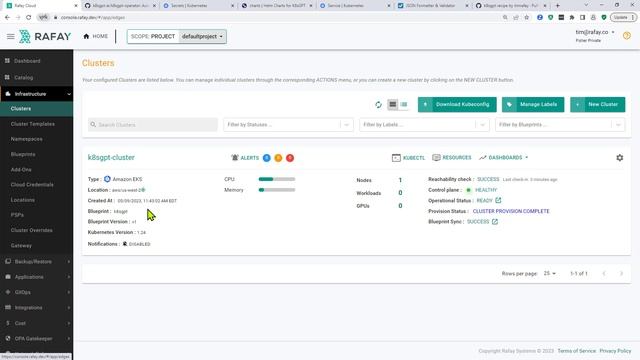 Cluster Blueprints using the k8sgpt operator add-on for AI based troubleshooting for Kubernetes смотреть онлайн