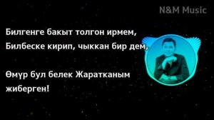 Нурлан Насип - Омур | КАРАОКЕ - текст песни | N&M Music