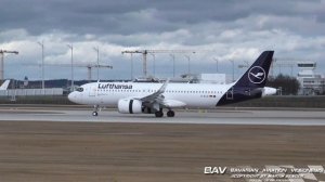 Airbus A320neo - Lufthansa D-AIJD - landing at Munich Airport [2160p]