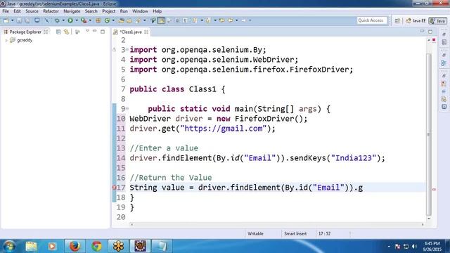 Selenium Webdriver Tutorial-Element Handling part 1