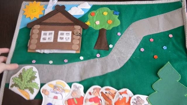 Развивающая книжка Мои сказки/#3. Developing book. Quiet book. Smart book/ Планшет сказок