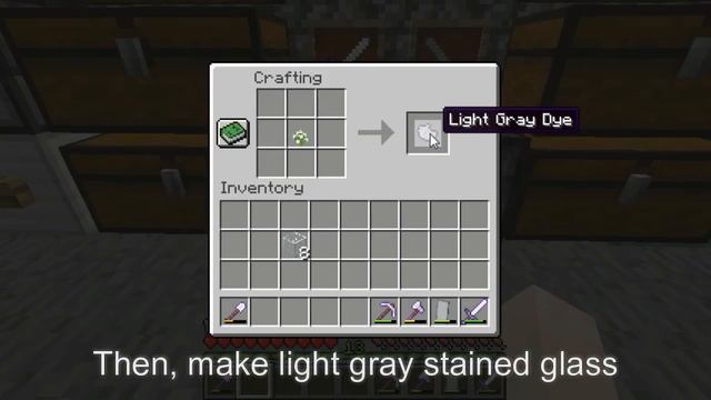 Minecraft Survival: How to Make Light Gray Stained Glass Pane смотреть онлайн