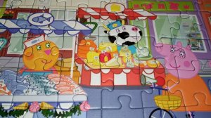 Пазл Свинка Пеппа, За покупками - собираем пазлы для детей | Polinka-Vitaminka