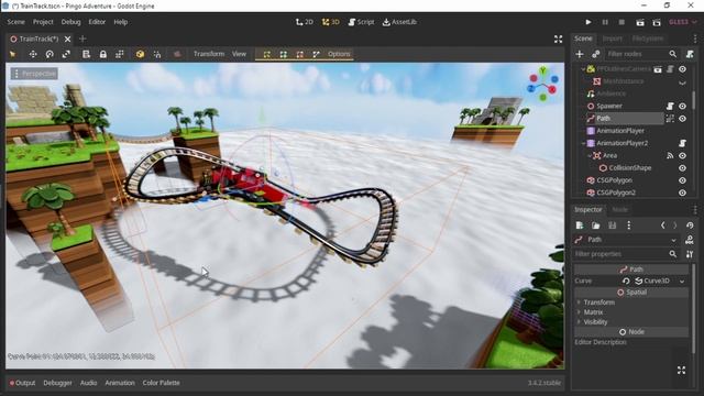 Pingo Adventure: Procedural Train Tracks - Godot смотреть онлайн