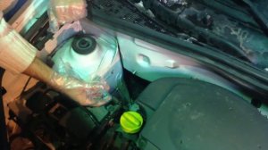 Результаты обработки через 30 минут  Рено Кангу  Присадка AWS в действии