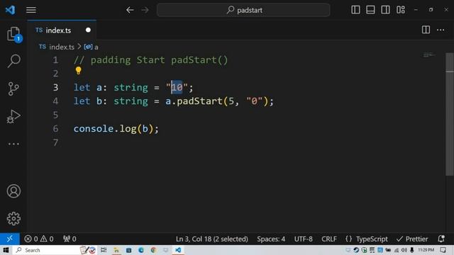 Enhancing Text Formatting with padStart() and padEnd() in JavaScript/TypeScript