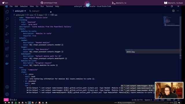 Twitch livestream archive: Building GitHub Actions using composite actions and PowerShell! смотреть онлайн