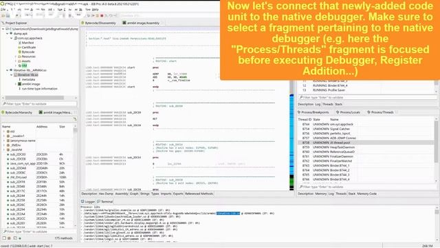 JEB Decompiler - Dynamic addition of native code libraries when debugging an Android APK смотреть онлайн