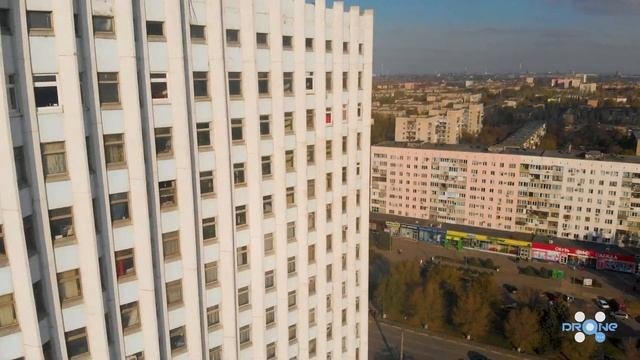 Волжский с высоты птичьего полета, октябрь 2019