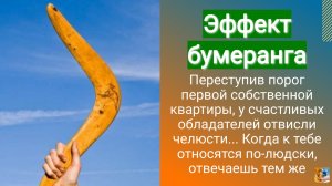 Эффект бумеранга. Когда к тебе относятся по-людски, отвечаешь тем же