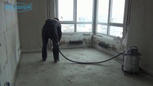 Перед заливкой наливного пола. Очистка.