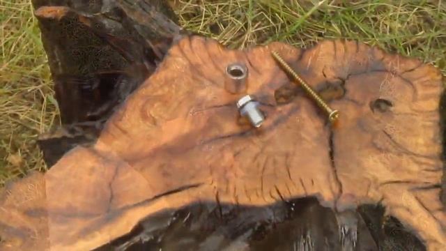 Журнальный столик своими руками, из корня дуба. Do-it-yourself coffee table made of oak root. смотреть онлайн