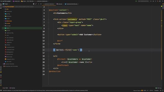 Laravel 5.8 Tutorial From Scratch - e09 - Form Validation