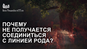 Почему не получается соединиться с линией рода?