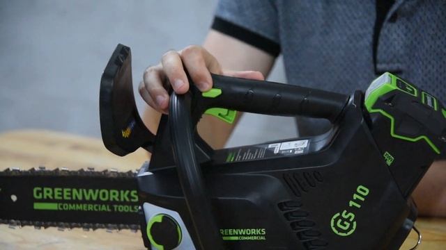 Аккумуляторная цепная пила Greenworks GD40TCS: обзор и тест смотреть онлайн
