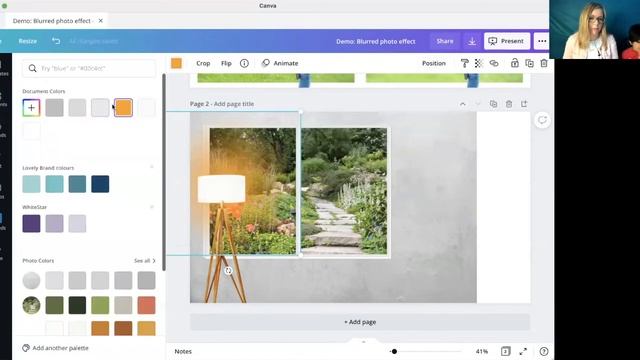 Lovely Canva Demo - 3 examples using the blur photo effect in Canva смотреть онлайн