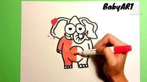 как нарисовать слона / how to draw an elephant