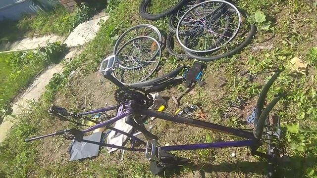 Восстановления велосипедаубираем 8меняем тормозакрасим