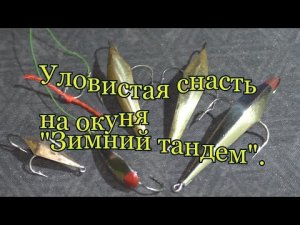 Уловитстая снасть на окуня _Зимний тандем