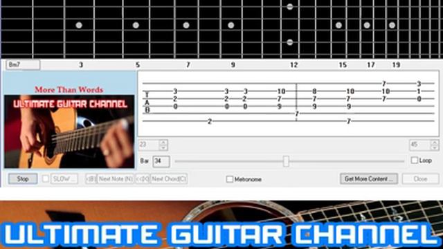 [Guitar Solo Tab] More Than Words (Extreme) смотреть онлайн