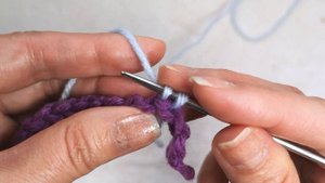 Начало вязания с открытыми петлями. Наборный край открытыми петлями. 212